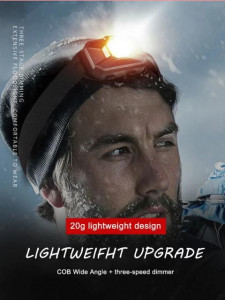 Lanterna Pentru Cap, Lanterna Cap Led, Lanterna Frontal 100lm, 3W - Img 3