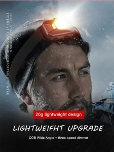 Lanterna Pentru Cap, Lanterna Cap Led, Lanterna Frontal 100lm, 3W - Img 3