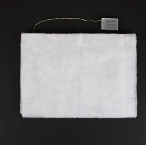 Stofa Decorativa de Craciun Alba cu LED 150x50cm - Img 2