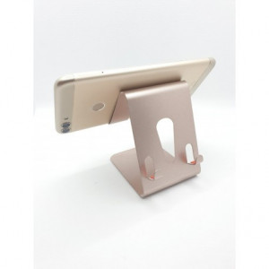 Suport Universal De Birou Pentru Telefon , Tableta Full Metal Ideal Scoala Online,Streaming ,Roz Deschis - Img 3