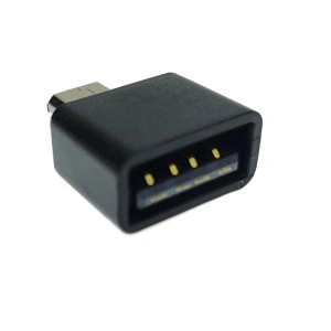 Adaptor OTG USB 2.0 Mama La MicroUSB tata, Alimentare, Conectare Si Transfer De Date, Negru - Img 4