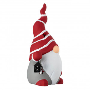 Felinar Ceramic de Craciun Figura Gnome, Pentru Lumanare 15x12x27cm - Img 2