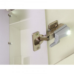 Lampă Automată 2x, Cu Led, Pentru Balamale Usilor,Mobilier ,Ideal Mobil,Baterie Inclusa - Img 2