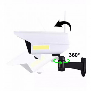 Lampa Solara cu Telecomanda, Camera Falsa, 180W, Senzor De Miscare - Img 2