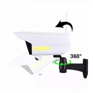 Lampa Solara cu Telecomanda, Camera Falsa, 180W, Senzor De Miscare - Img 2