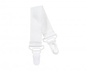 Set 4 Cleme Ajustabile Pentru Fixare Cearsaf Pat, Alb - Img 2