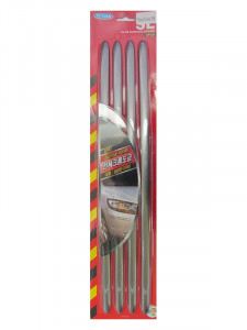 Set Protectie Bara Auto, Negru, Set 4 Piese - Img 2
