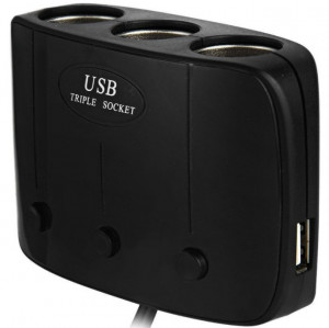 Adaptor Priza Bricheta, Priza Bricheta Multifunctionala, 2 Porturi USB - Img 3