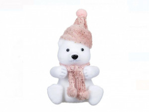 Figurina De Craciun In Forma De Urs, 20 cm