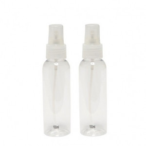 Flacon ,Pulverizator, 100 Ml, Plastic, Transparent, Lichide, Prafumuri, Substante De Curatare, Casnica, Etc. - Img 1