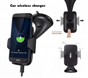 Incarcator Wireless Auto, Prindere Prin Ventuza, Fast Charge, Rotire 360 Grade - Img 4