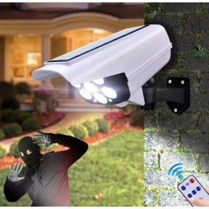 Lampa Solara cu Telecomanda, Camera Falsa, 180W, Senzor De Miscare - Img 3
