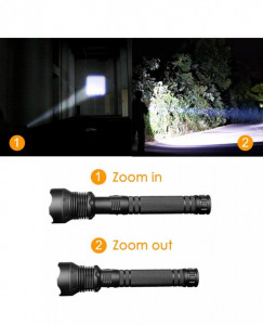 Lanterna Heavy Duty R434-P70, Lanterna LED P90, Lanterna Full Metal, 28000W - Img 2