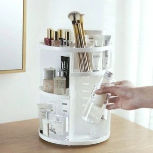 Organizator de produse cosmetice, machiaj rotativ 360 de grade - Img 5