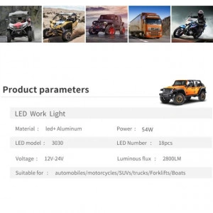 Proiector Led Patrat, Proiector Led 2 Faze, Proiector Led 2430 Lm - Img 3