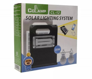 Sistem Solar, Lampa Solara Cu 2 Becuri De 30W Led Incluse, Baterie Externa - Img 4