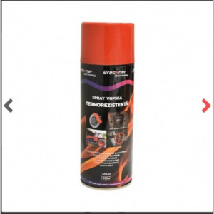 Spray ART Vopsea Termorezistenta ROSU Pentru Etriere 450ml ,Uscare Rapida , Rezistenta Ridicata - Img 1