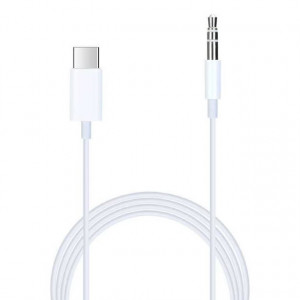 Cablu Auxiliar, iPhone/Samsung, Type-C la Jack 3.5mm, Alb - Img 1