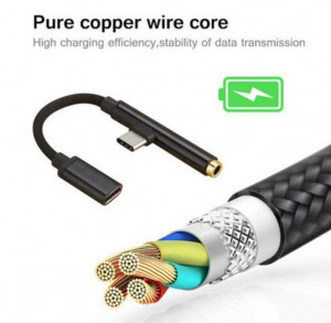 Convertor Type-C - Jack 3.5mm, Adaptor type c, Casti Si Incarcator - Img 3