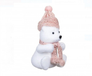 Figurina De Craciun In Forma De Urs, 20 cm - Img 2