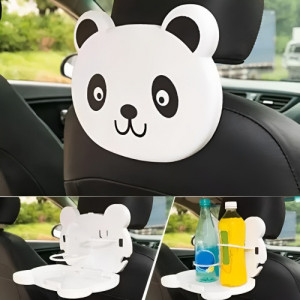 Masa Tetiera In Forma De Urs Panda, Masa Pliabila Copii Auto, Masa Tetiera Copii - Img 2
