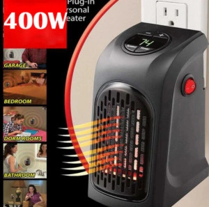 Mini Aeroterma Portabila 400W,Pentru Priza,Cu Telecomanda,Ideal Pensiune Excursie Cand Se Opreste Centrala - Img 4