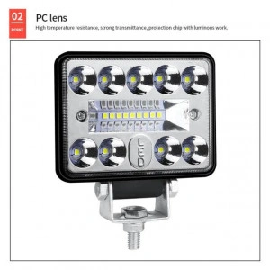 Proiector Led Patrat, Proiector Led 2 Faze, Proiector Led 2430 Lm - Img 4