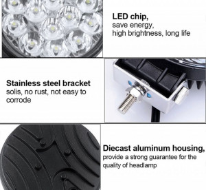 Proiector Led Rotund, Proiector Led Auto, Proiector Led 3360LM - Img 2