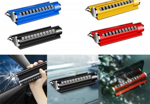 Suport Parbriz Pentru Numar Si Pentru Telefon 4 In 1,, Full Metal,Odorizant Cadou - Img 1