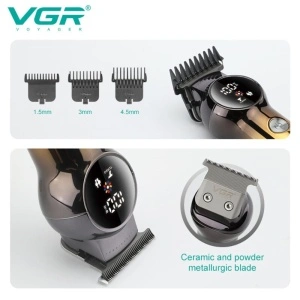 Trimmer VGR Mașină Electrică De Tuns, Mașină De Tuns Fără Fir Pentru Bărbați V-989 - Img 5
