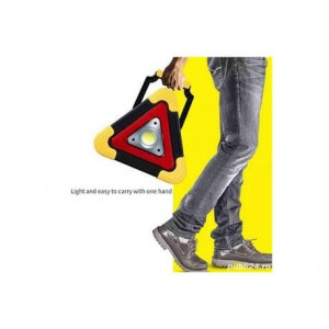 Triunghi SOS Cu Lanterna LED COB , LED Rosu , Incarcare Solara , USB , Acumulator Integrat - Img 2