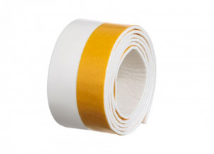 Banda Autoadeziva, Etansare Si Izolare, Pentru Usi Sau Ferestre, Spuma Cauciuc Alb, 1m x 38mm - Img 1
