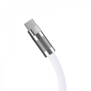 Cablu Incarcare Si Transfer Date 6A 120W USB la USB Type-C / USB-C, Incarcare Rapida, Silicon Moale Anti-Incalcire, 1M - Img 2