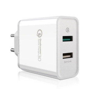 Incarcator Qualcomm Quick Charge 3.0, Cu doua porturi USB - Img 1