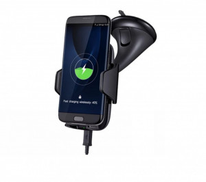 Incarcator Wireless Auto, Prindere Prin Ventuza, Fast Charge, Rotire 360 Grade - Img 6