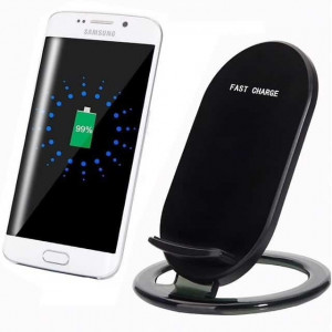 Incarcator Wireless Universal, 2 Bobine Incarcare, Incarcare Rapida, 130*72*10 mm, Negru - Img 2