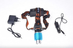 Lanterna Pentru Cap, Lumina Led, Lupa Cu Zoom, Adaptor 12V, 1800Lm - Img 5