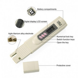 TDS-Metru, Apa Este Un Instrument Ce Masoara Totalul Solidelor Dizolvate ,(TDS) Intr-Un Lichid,Apa Potabila,Acvariu - Img 2