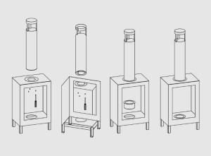 Biosemineu Freestanding KOZEN negru mat - Img 4