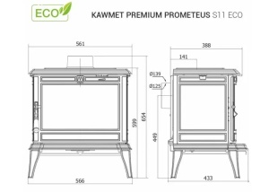 Soba Kawmet Premium PROMETEUS S11 ECO 8,5 kW - Img 6