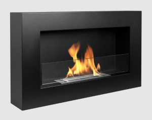 Biosemineu suspendat cu sticla 650x400 Box negru structural mat - Img 2