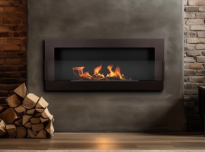 Semineu bio suspendat cu sticla 900x400 maro - Img 2
