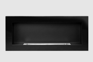 Semineu cu bioetanol suspendat 900x400 negru lucios - Img 2