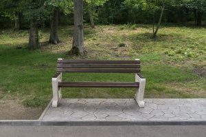 Banca din Mozaic spalat si Lemn/Cherestea - pin (molid), Model 109 - Img 2