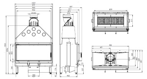 Semineu Hitze Ardente ARD90x41.S 17 kW - Img 3