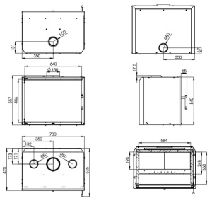 Semineu Hitze CUBO 700 – 70×54, 8kW - Img 6