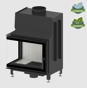 Semineu Hitze STMA54x39.L 7,5 kW Sticlă laterală stânga