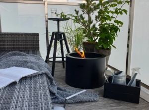Biosemineu Freestanding MOON negru mat - Img 6