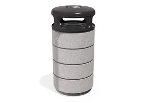 Cos de gunoi din beton, cu recipient de zinc detasabil, Model 128