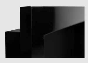 Semineu cu bioetanol suspendat 900x400 negru lucios - Img 4